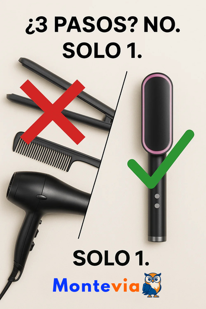 Cepillo Alisador Cerámico Cestrus™ – Cabello liso y brillante en segundos