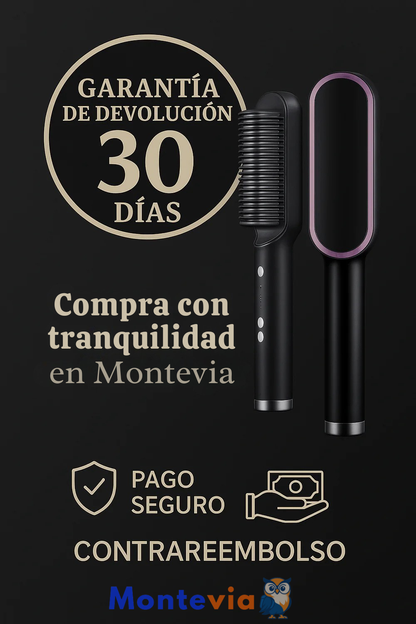 Cepillo Alisador Cerámico Cestrus™ – Cabello liso y brillante en segundos