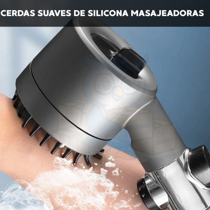 Cabezal de Ducha de Alta Presión con Tecnología de Masaje 5 en 1