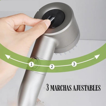 Cabezal de Ducha de Alta Presión con Tecnología de Masaje 5 en 1